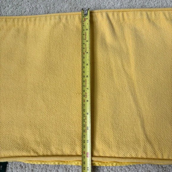 Ralph Lauren yellow oblong pillow cover - Picture 7 of 11